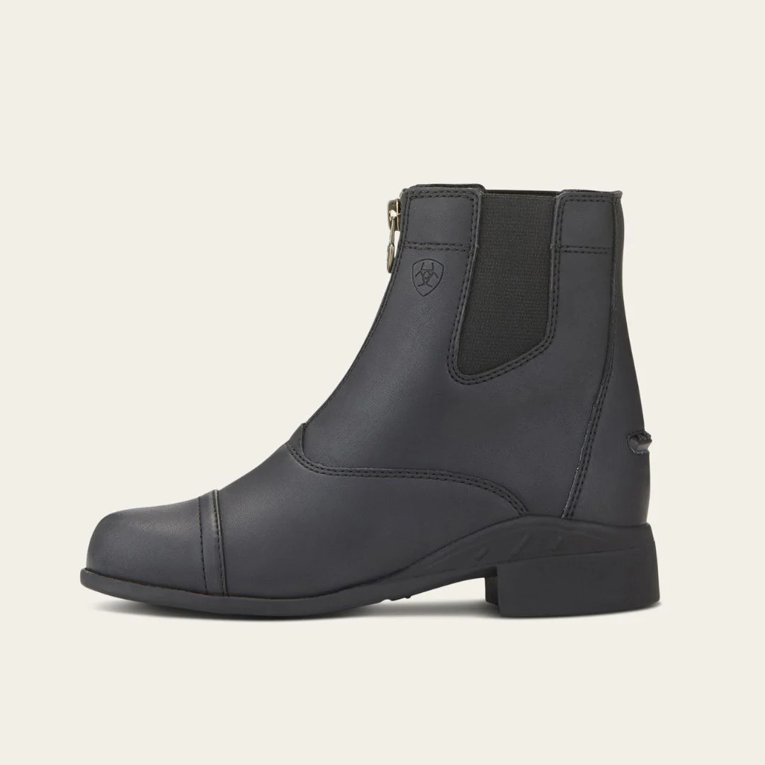 Ariat Kid Scout Zip Paddock Boot in Black - Image 3