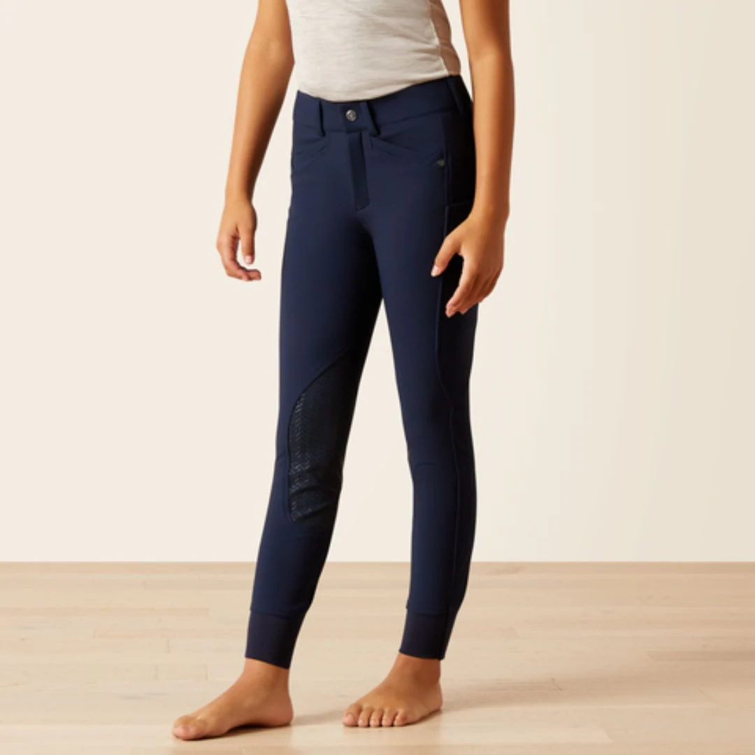 Ariat Kids Prelude Knee Patch Breech in Navy Eclipse