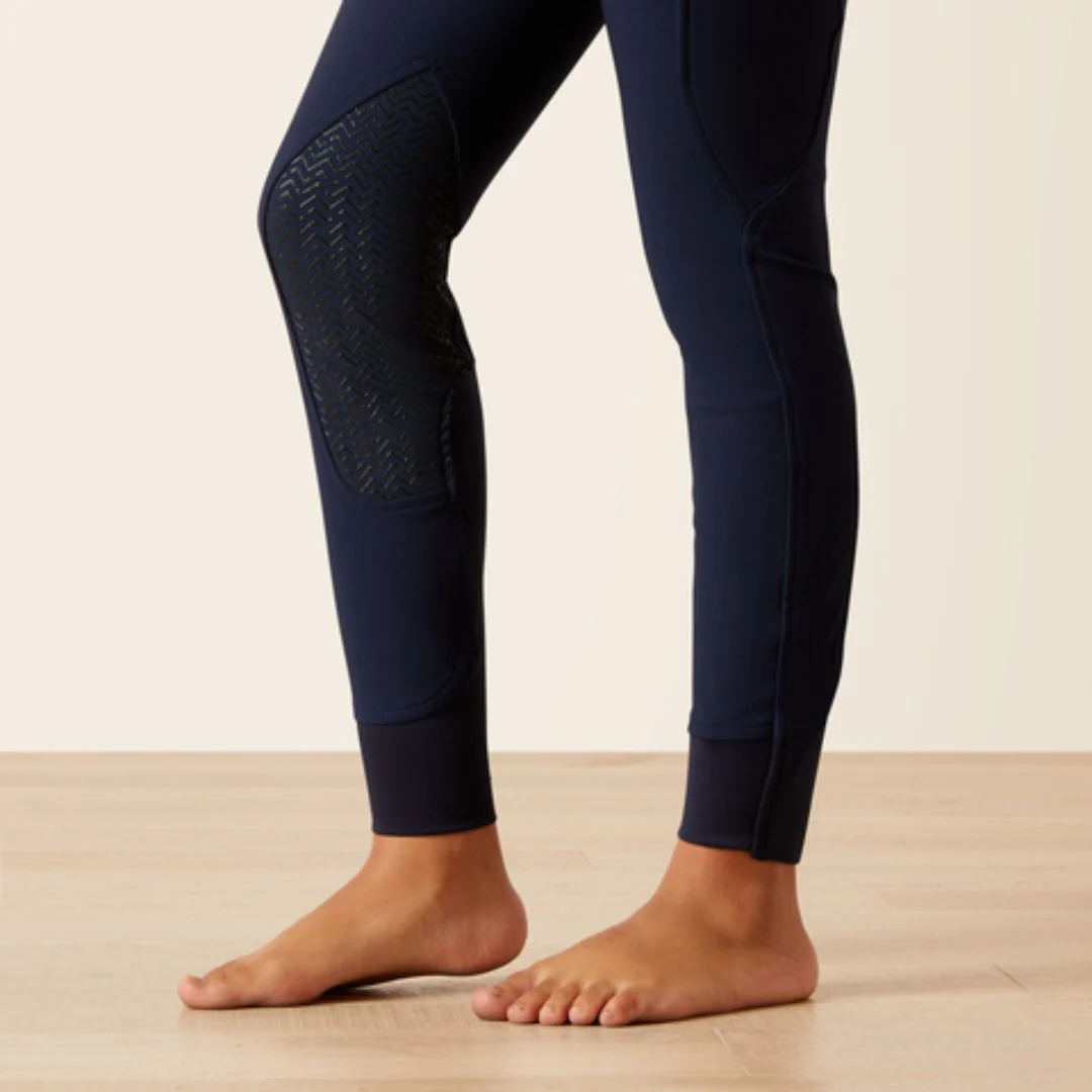 Ariat Kids Prelude Knee Patch Breech in Navy Eclipse - Image 5