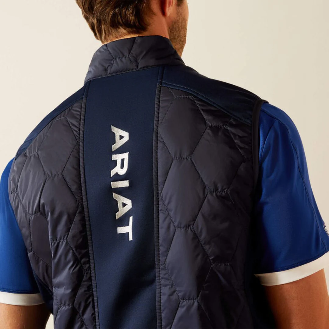 Ariat Men's Fusion Insulated Bodywarmer in Navy - Image 4