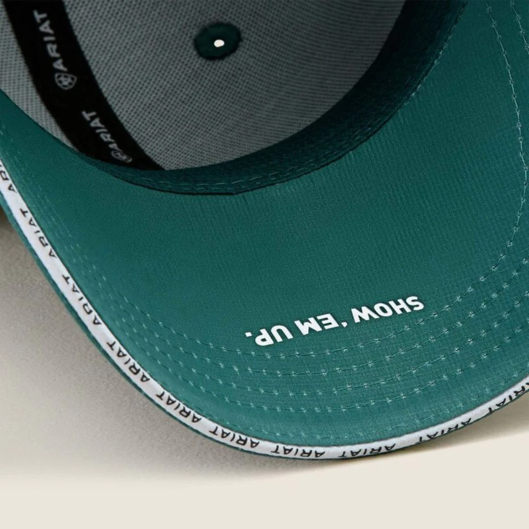 Ariat Sterling Baseball Cap in Forest Green - Image 2