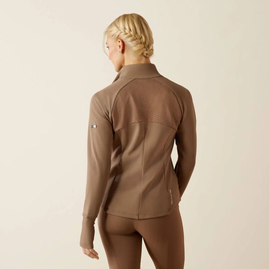 Ariat Women's Bellatrix Zip Jumper in Brick Brown - Image 2