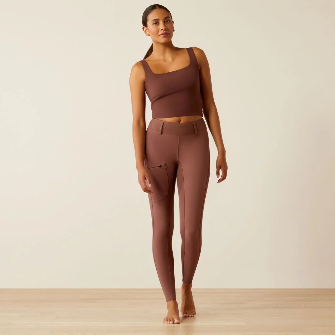 Ariat Women's Boreas Half Grip Tight in Marron - Image 2