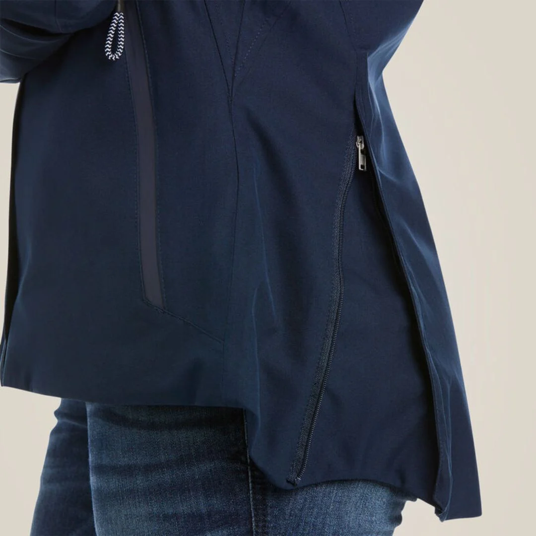 Ariat Women's Coastal Waterproof Jacket in Navy - Image 5