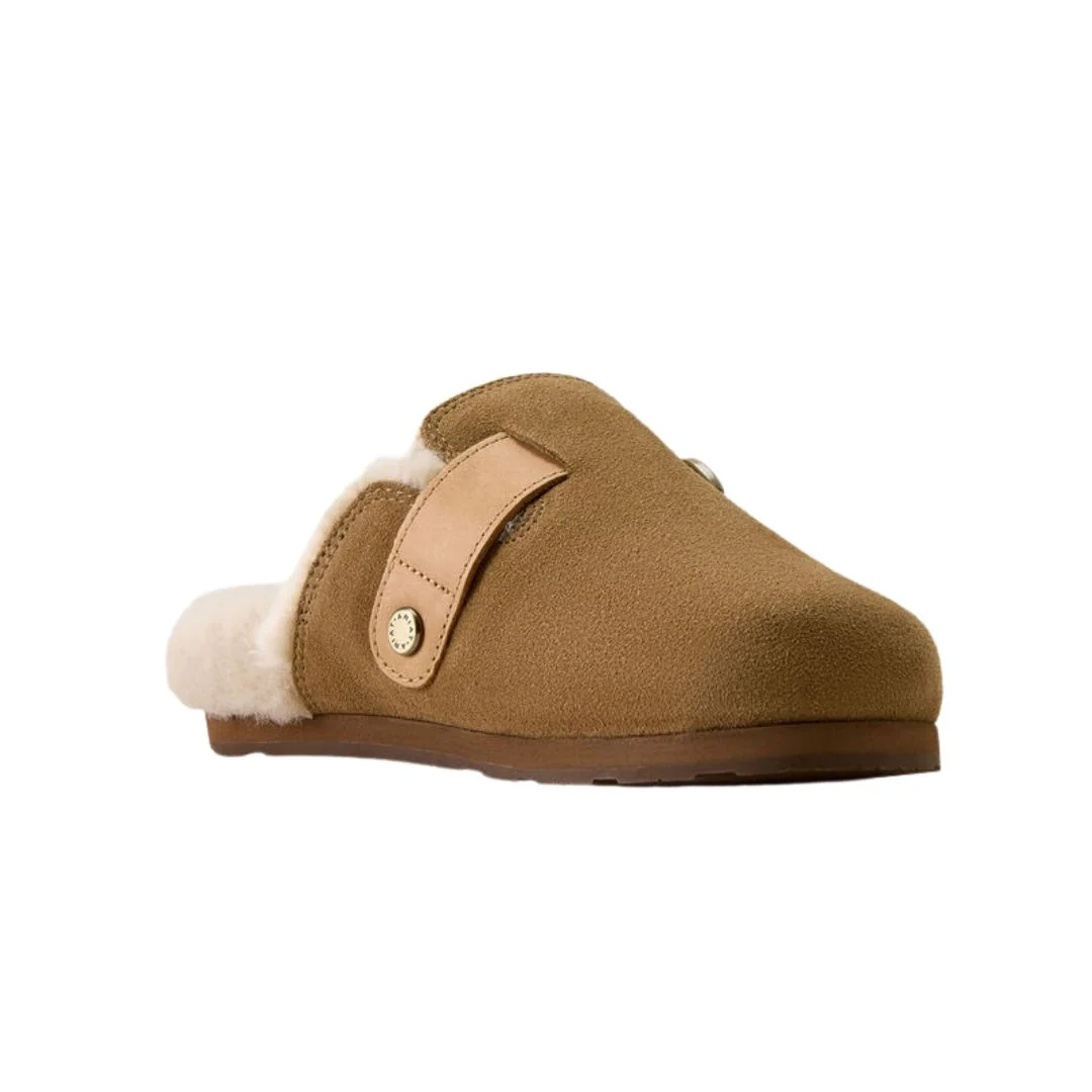 Ariat Women's Country Mule Sherpa in Ranch Brown Suede - Image 7