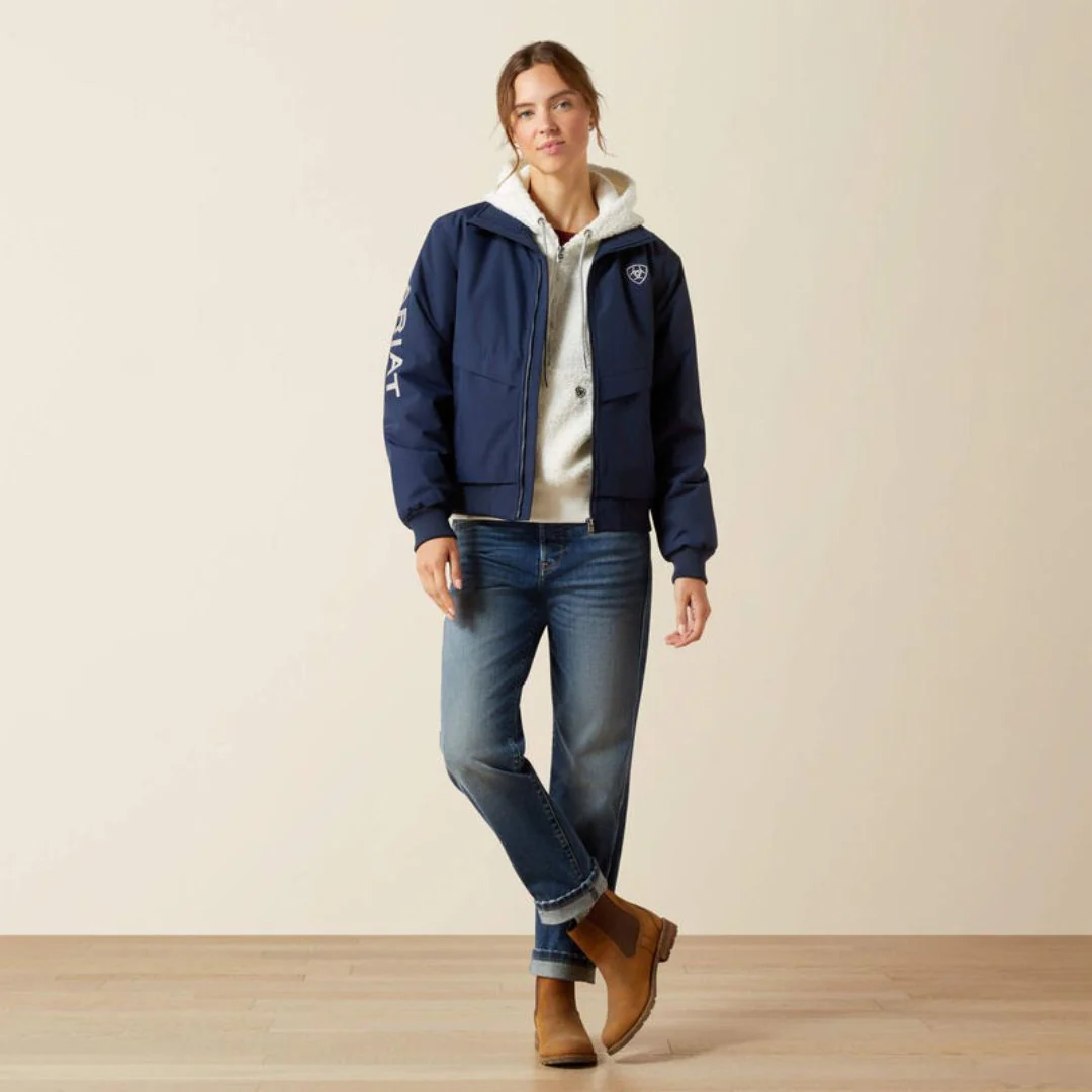 Ariat Women's Insulated 2.0 Stable Jacket in Navy - Image 6