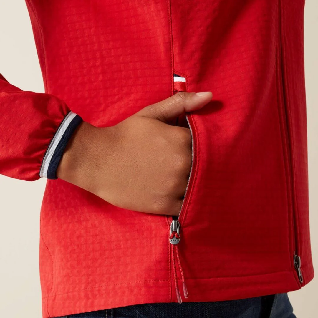 Ariat Women's Versa Team Jacket in Weg Red - Image 3