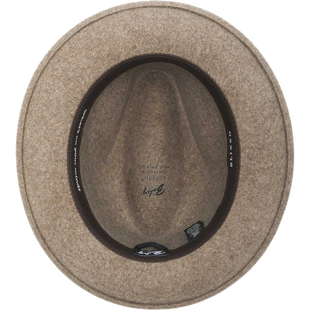 Bailey Blixen Fedora Hat in Medium Brown Mix - Image 2