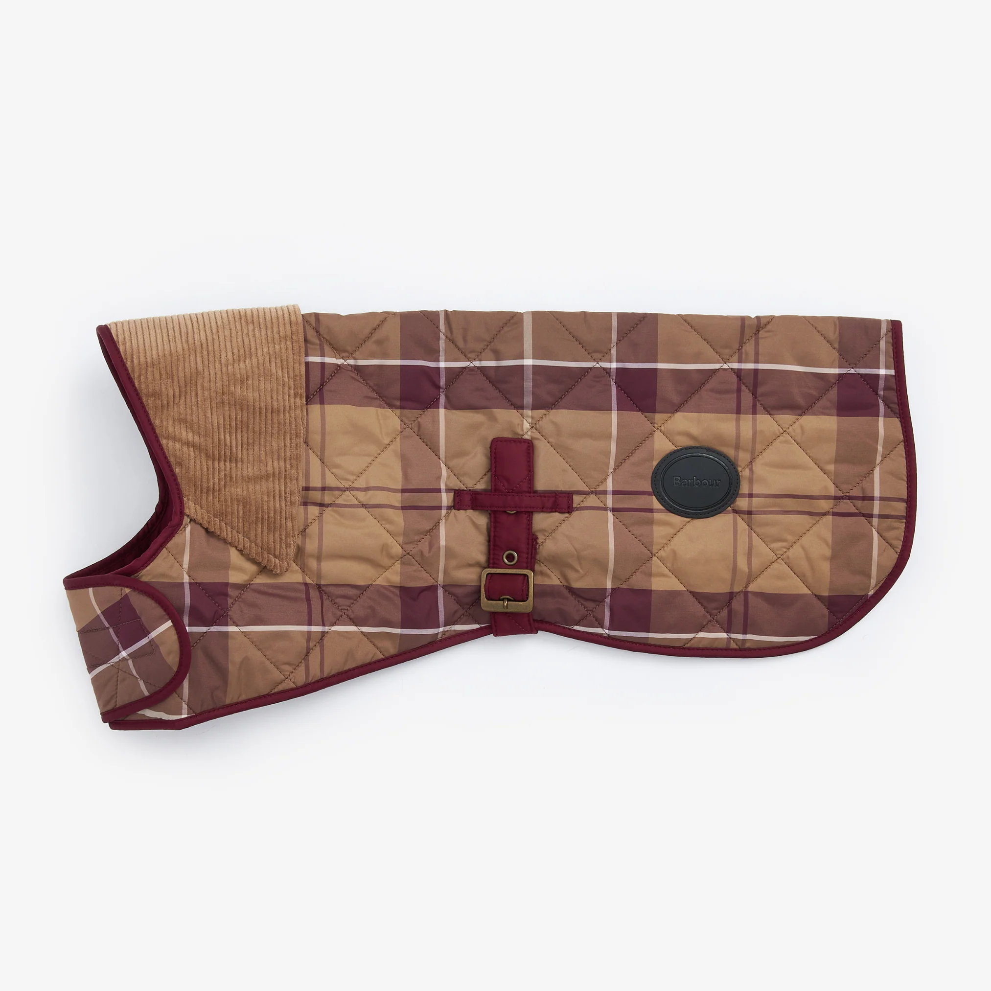 Barbour Dog Coat in Muted Cabernet - Image 3