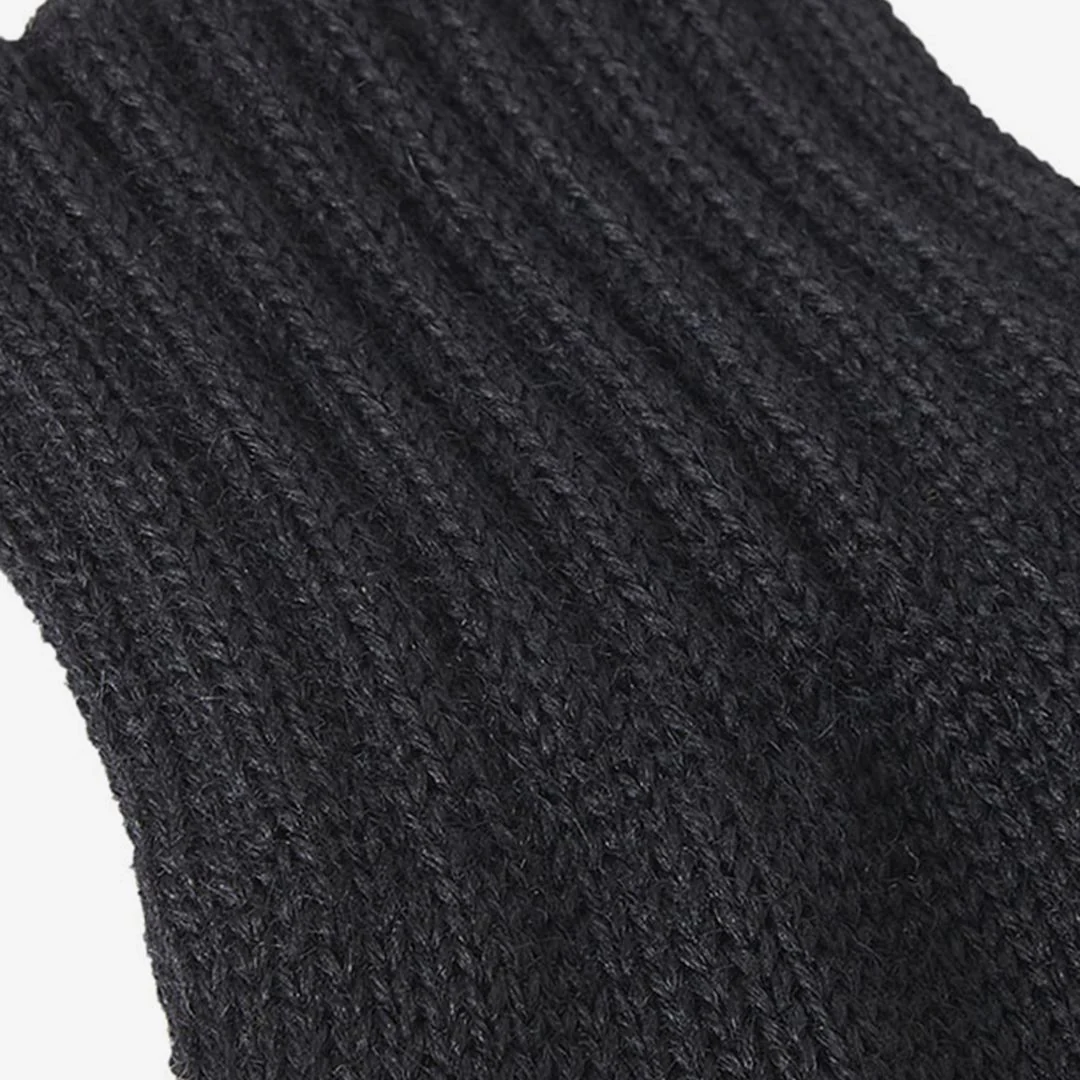 Barbour Fingerless Gloves in Black - Image 3