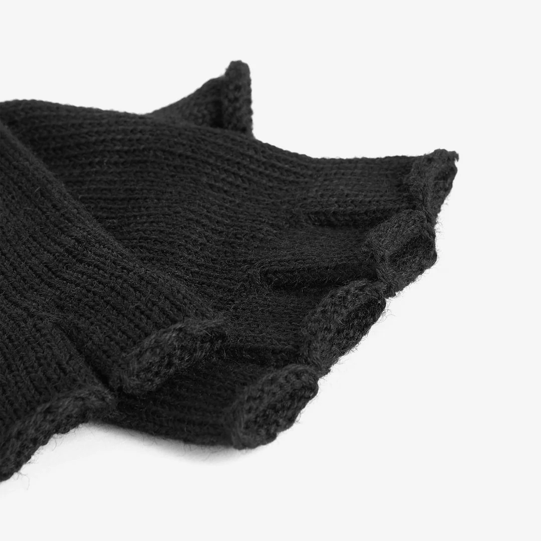 Barbour Fingerless Gloves in Black - Image 4