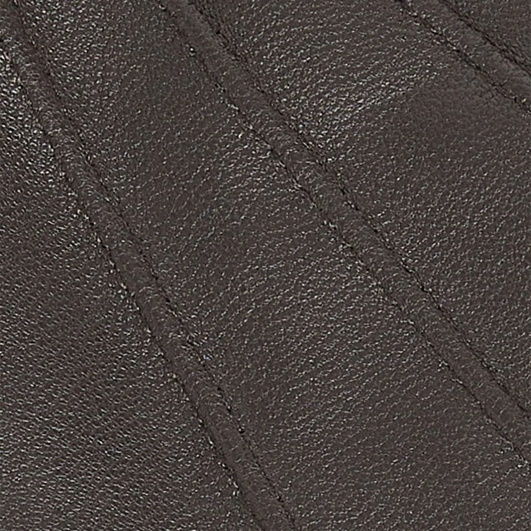 Barbour Men's Burnished Leather Thinsulate Gloves in Dark Brown - Image 3