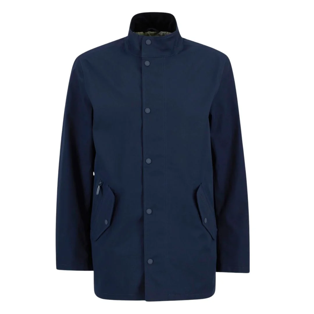 Barbour Men's City Chelsea Waterproof Jacket in Navy & Hyland Loch - Image 5