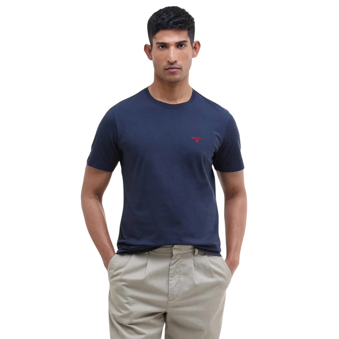 Barbour Men's Essential Sports T-Shirt in Classic Navy