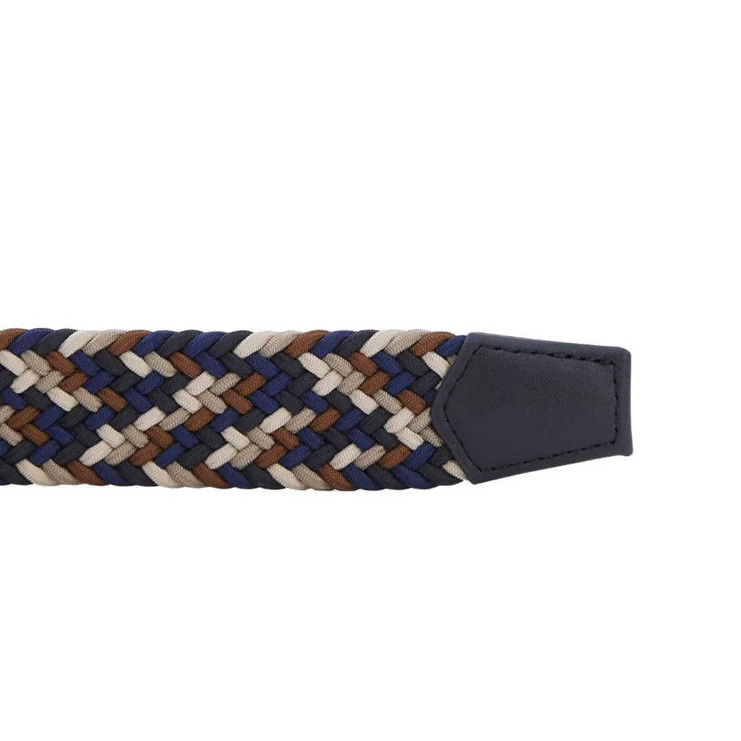 Barbour Men's Ford Belt in Navy and Rust Mix - Image 3