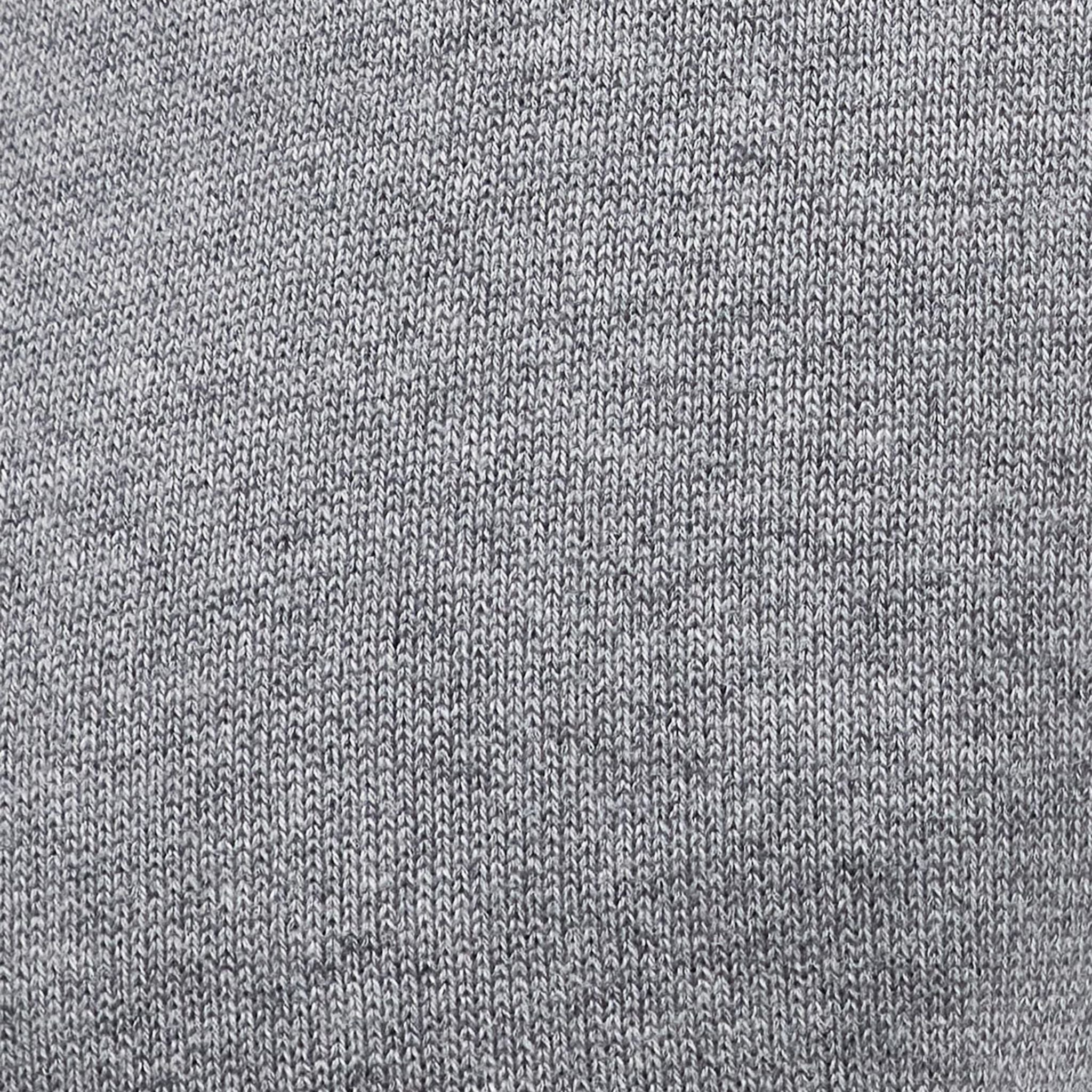 Barbour Men's Pima Cotton Crew Neck Jumper in Grey - Image 6