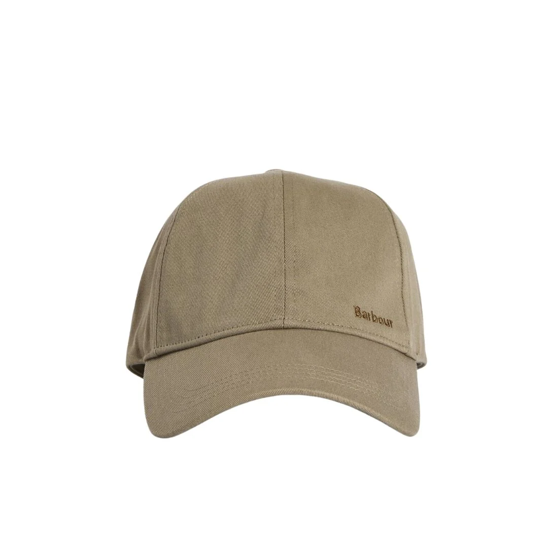 Barbour Milburn Baseball Cap in Bleached Olive - Image 2
