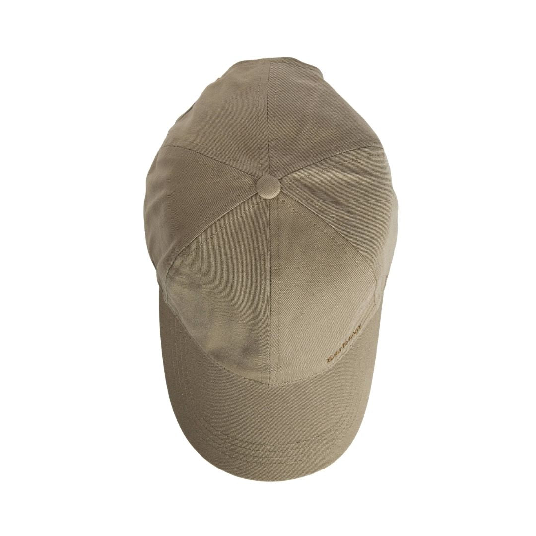 Barbour Milburn Baseball Cap in Bleached Olive - Image 6
