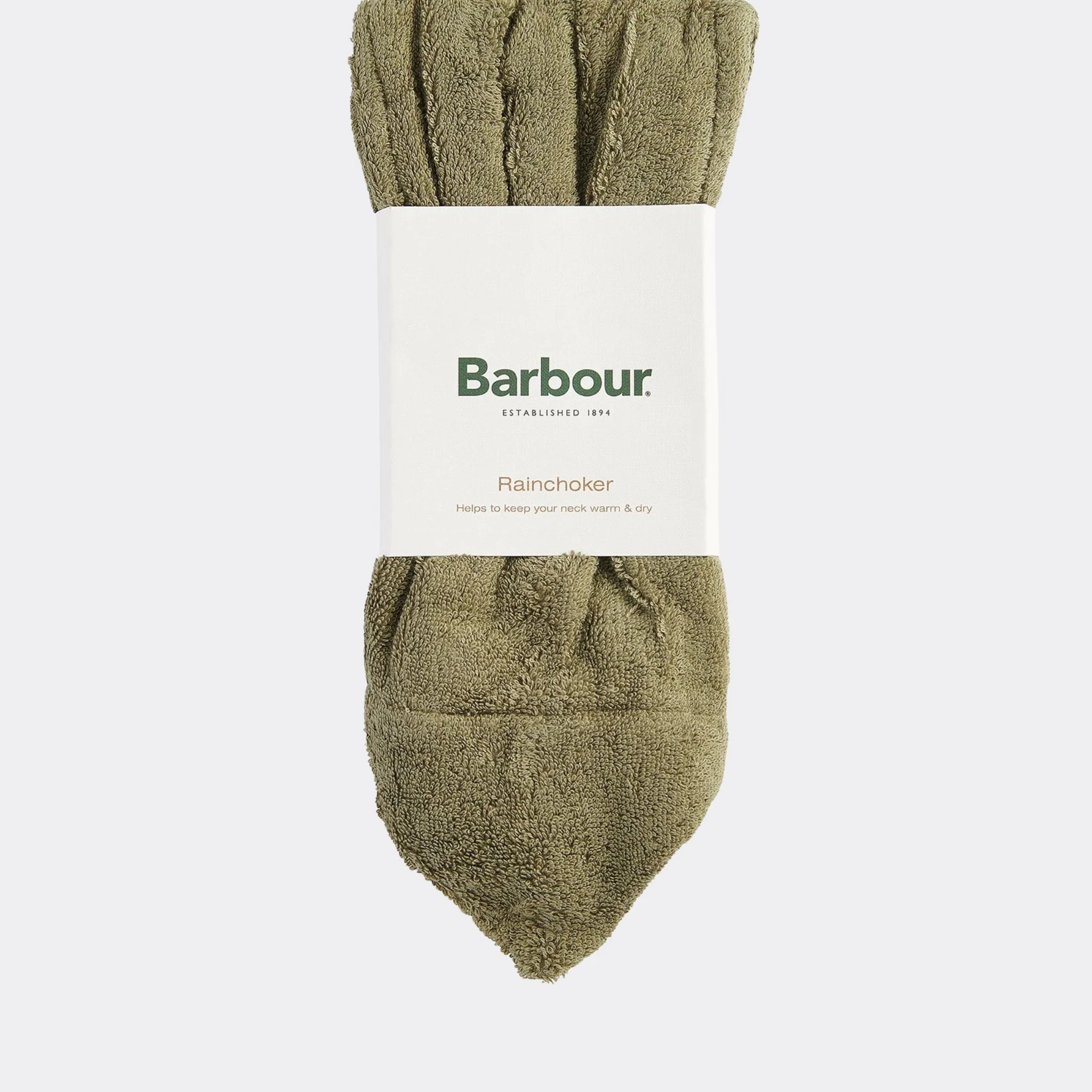 Barbour Rain Choker Scarf in Olive - Image 3