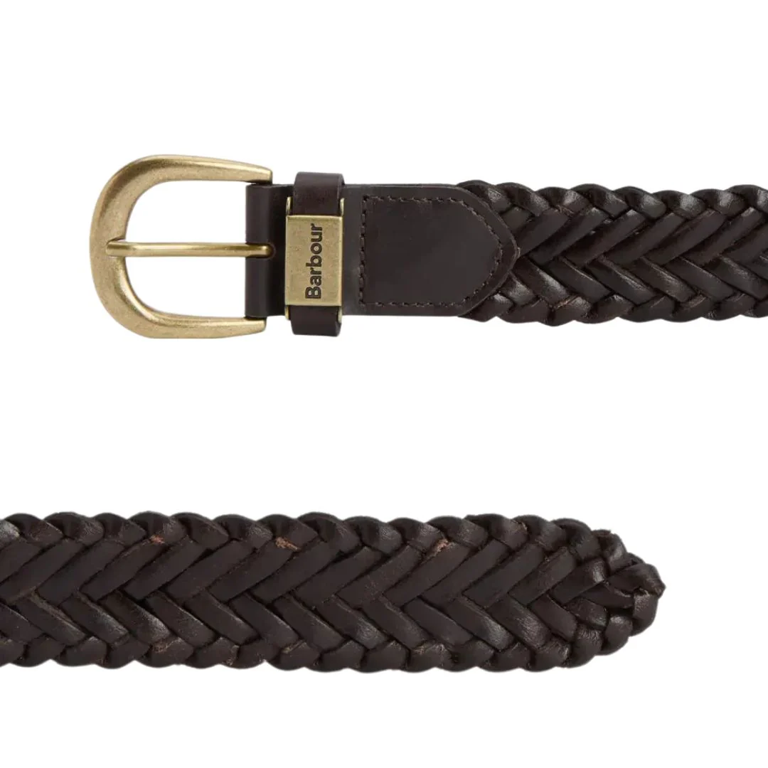 Barbour Redshore Belt in Coffee Bean Brown - Image 2