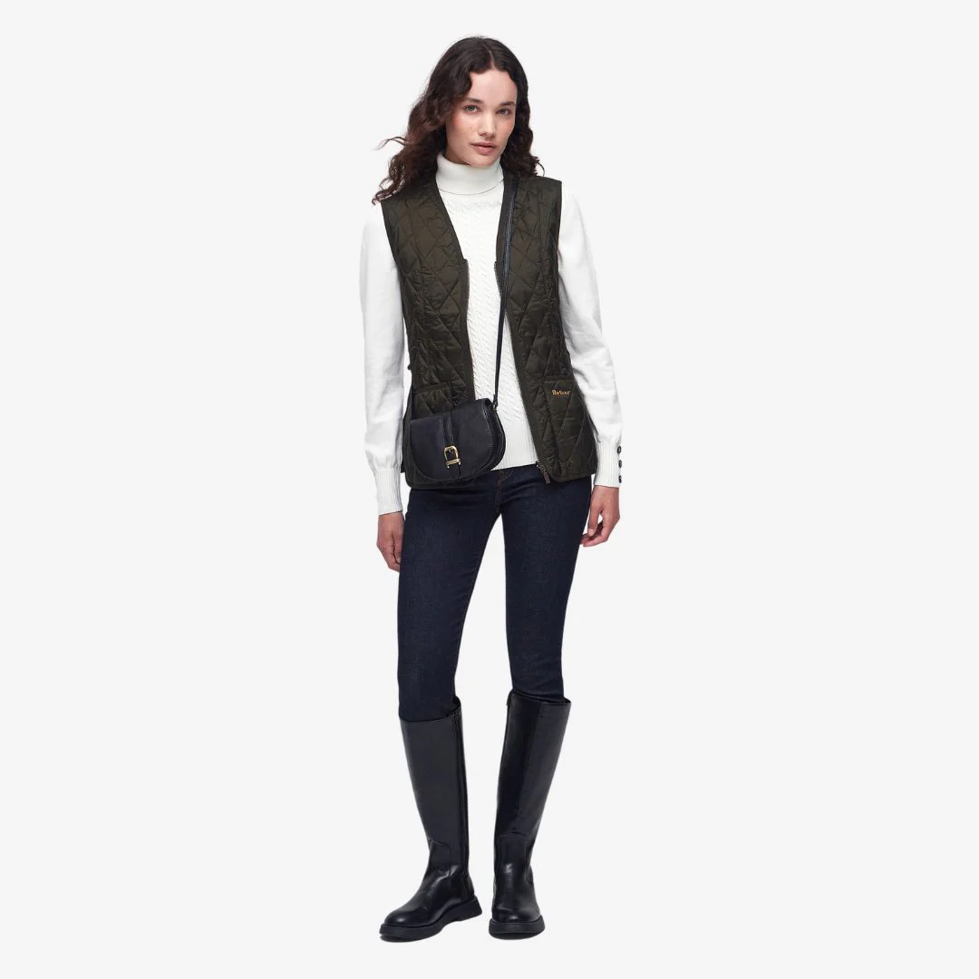 Barbour Women's Betty Interactive Liner in Dark Olive - Image 7