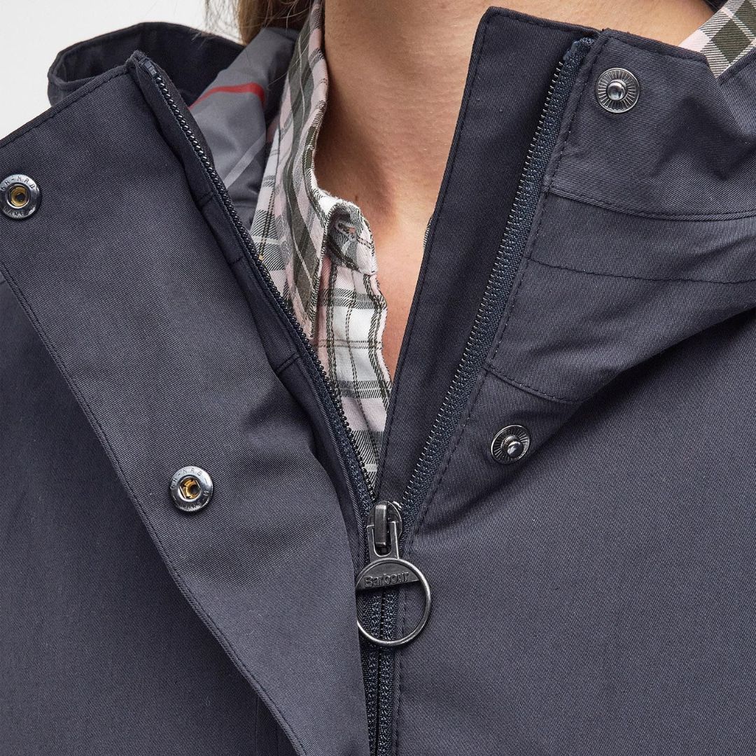 Barbour Women's Bowlees Waterproof Jacket in Dark Navy - Image 7
