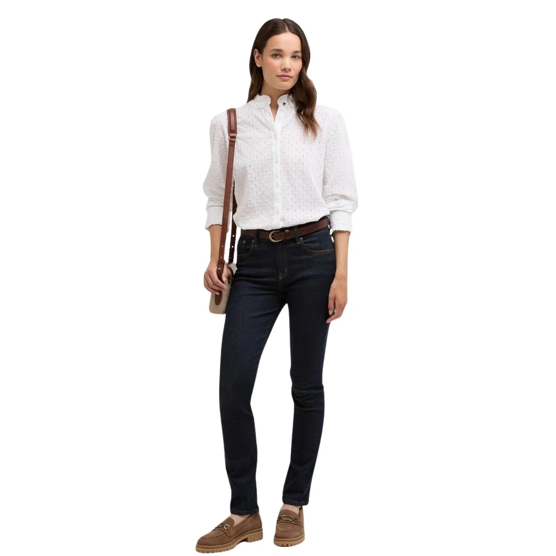Barbour Women's Cynthia Long-Sleeved Shirt in White - Image 5