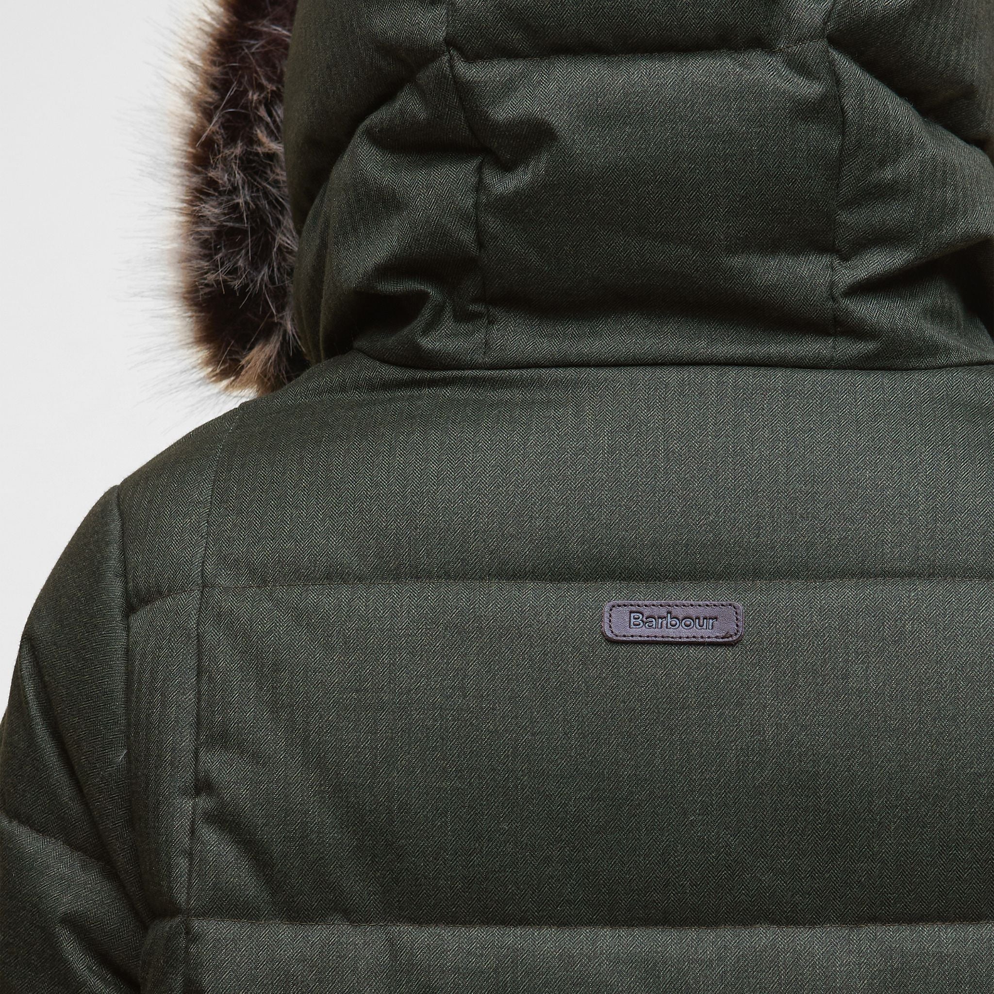 Barbour Women's Marjoram Puffer Long Jacket in Olive Classic - Image 5