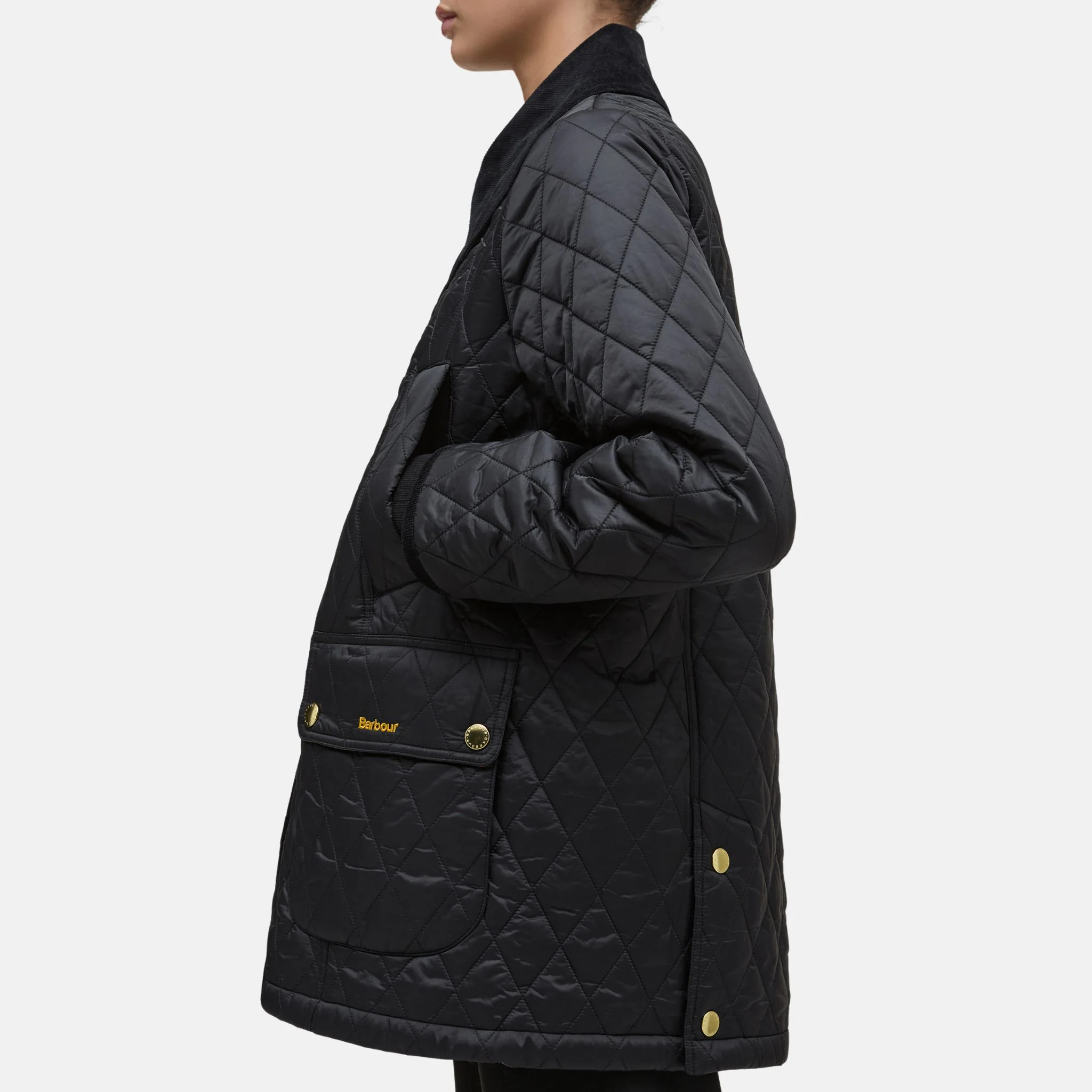 Barbour Women's Modern Beadnell Quilted Jacket in Black Classic - Image 3
