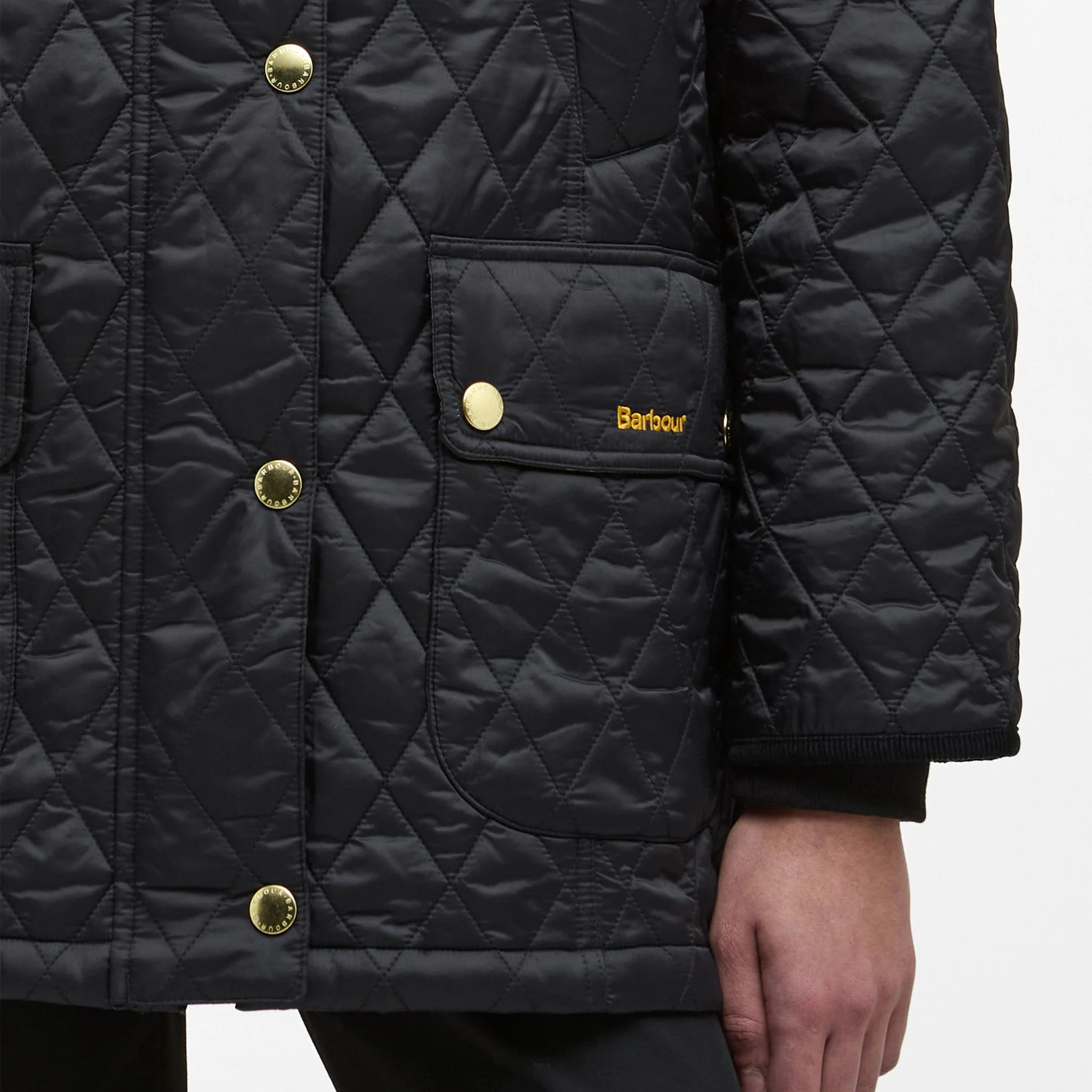 Barbour Women's Modern Beadnell Quilted Jacket in Black Classic - Image 4