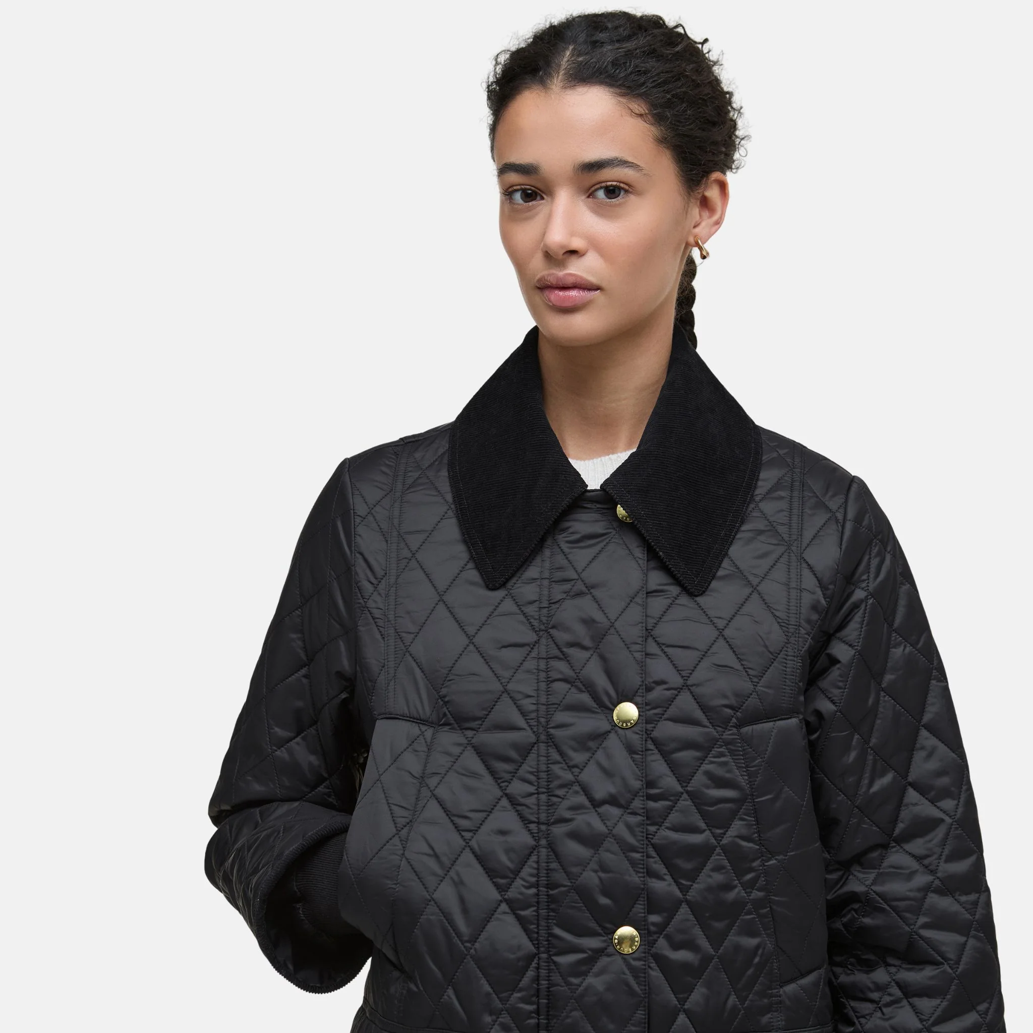 Barbour Women's Modern Beadnell Quilted Jacket in Black Classic - Image 5