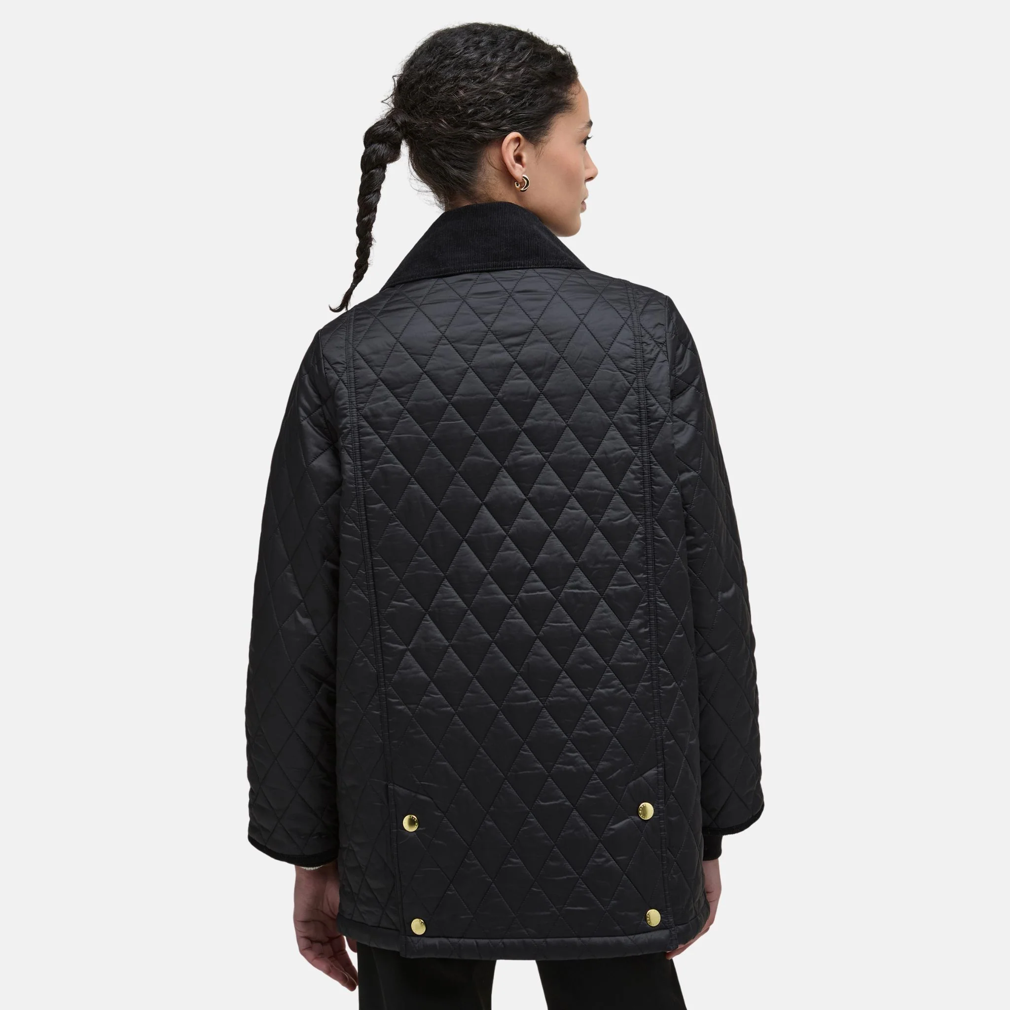 Barbour Women's Modern Beadnell Quilted Jacket in Black Classic - Image 6