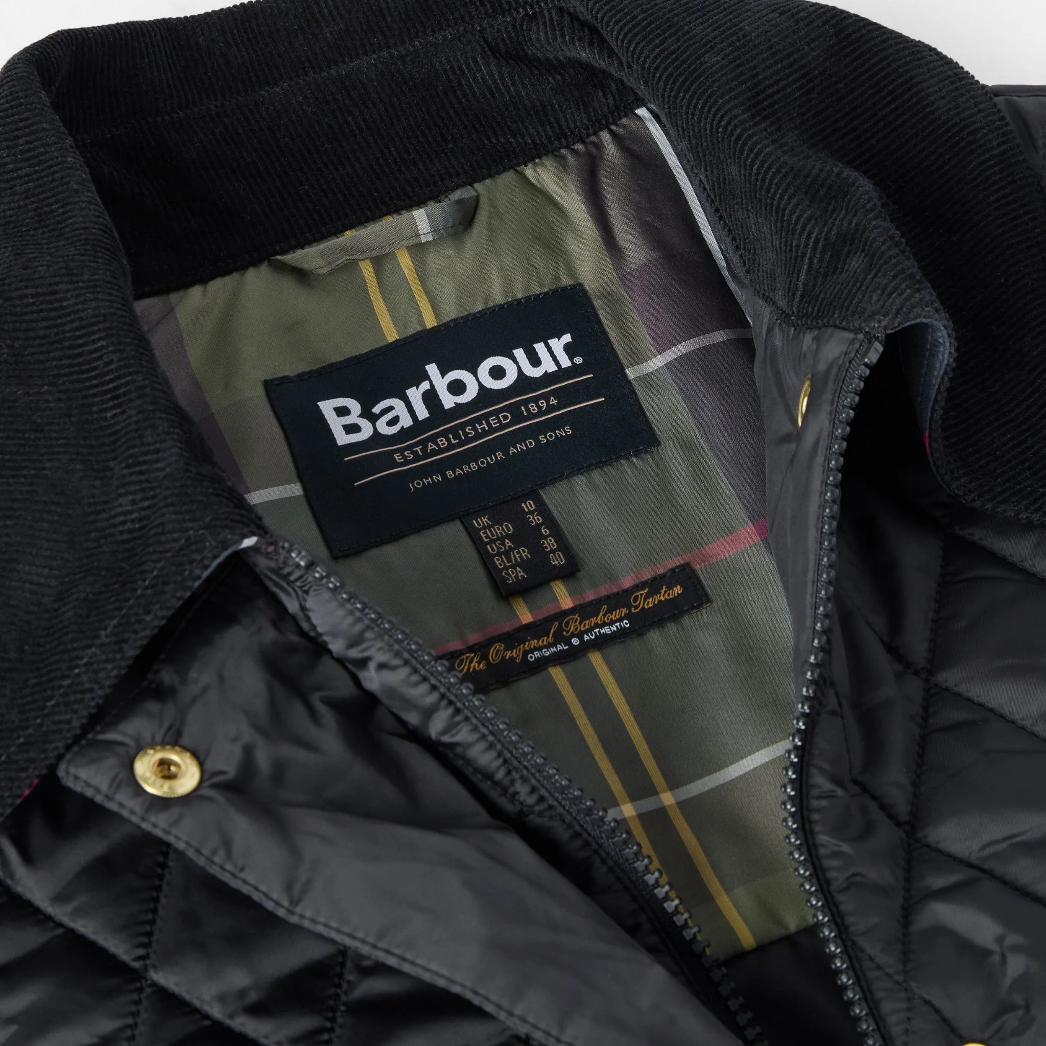 Barbour Women's Modern Beadnell Quilted Jacket in Black Classic - Image 8