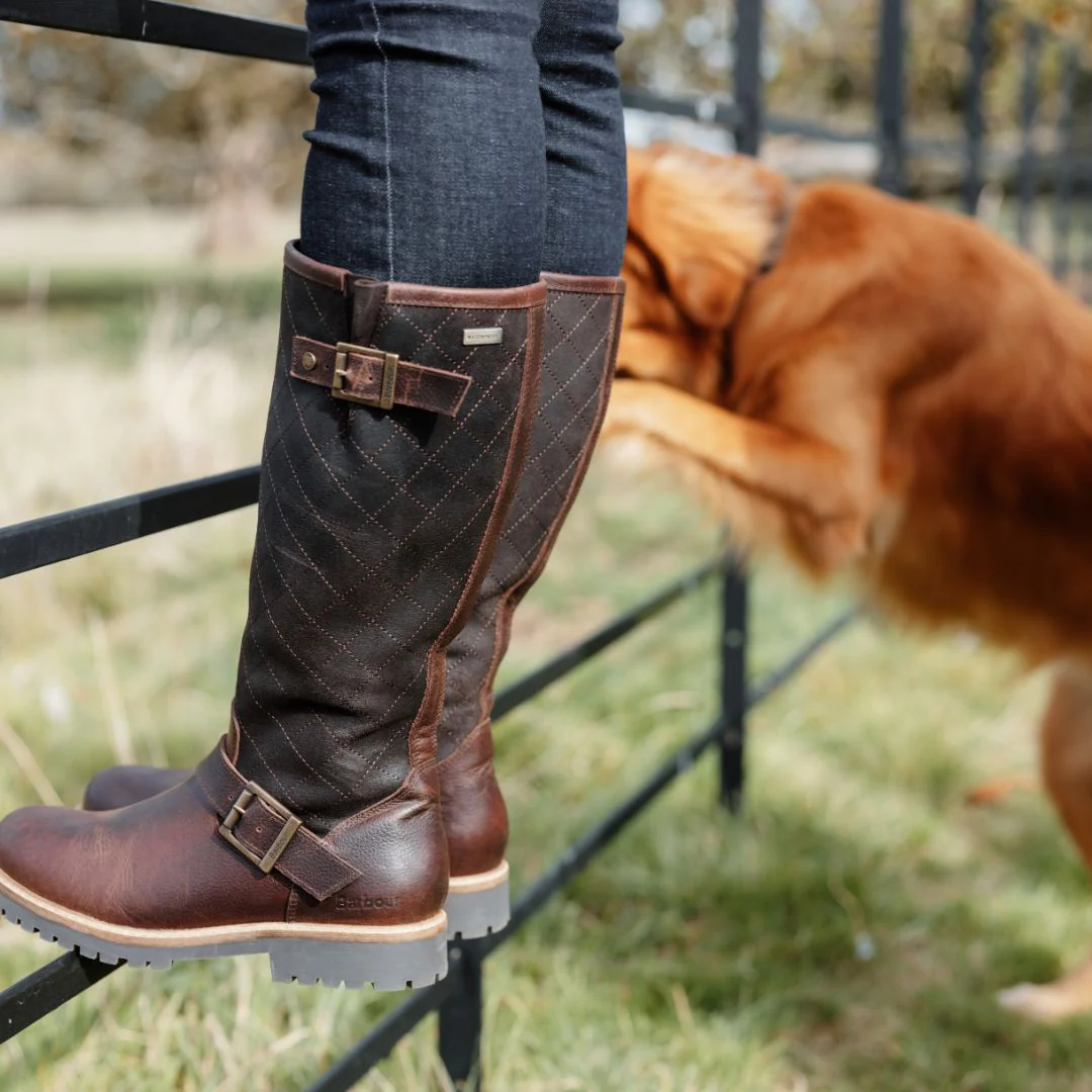 Barbour Women's Willow Knee-High Boots in Dark Brown - Image 2
