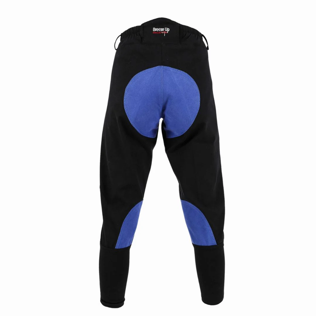 Celtic Equine Breeze Up Exercise Breech in Black & Royal - Image 2