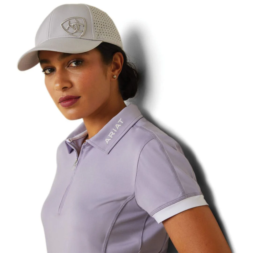 Ariat Women's Bandera 1/4 Zip Polo in Heirloom Lilac - Image 3