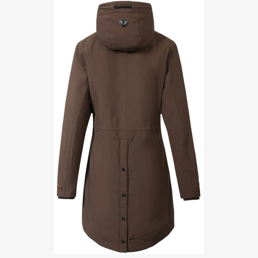 Covalliero Women's Parka Coat in Coffee - Image 3