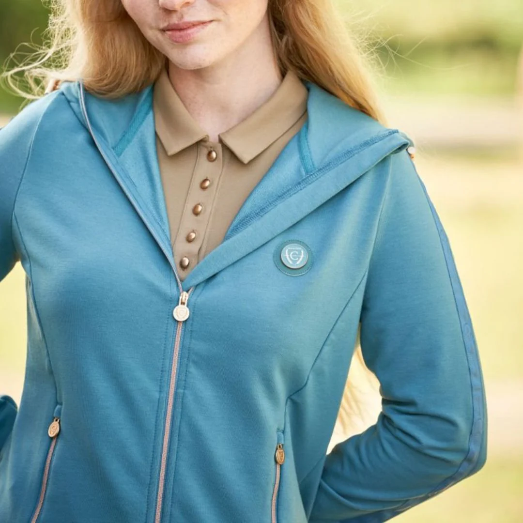 Covalliero Women's Hoodie In Deep Water - Image 5