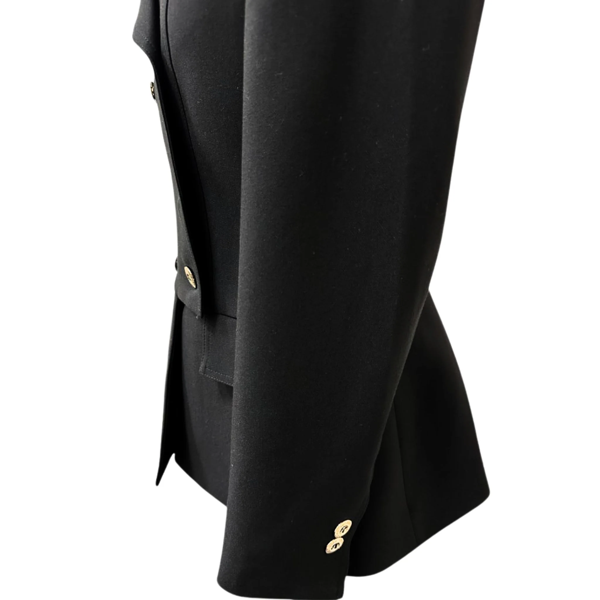 Cristina Barros Women's Waisted Blazer in Black with Peplum - Image 2