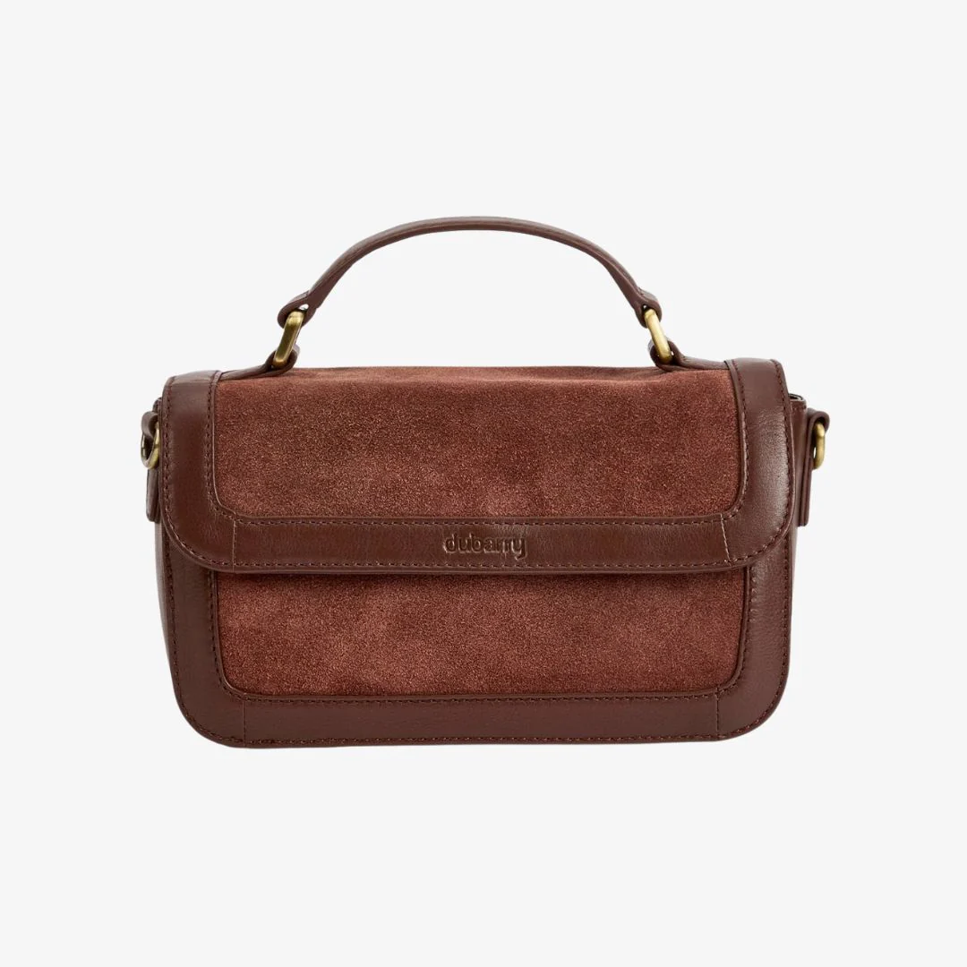 Dubarry Eadestown Structured Suede and Leather Handbag in Cedar - Image 2
