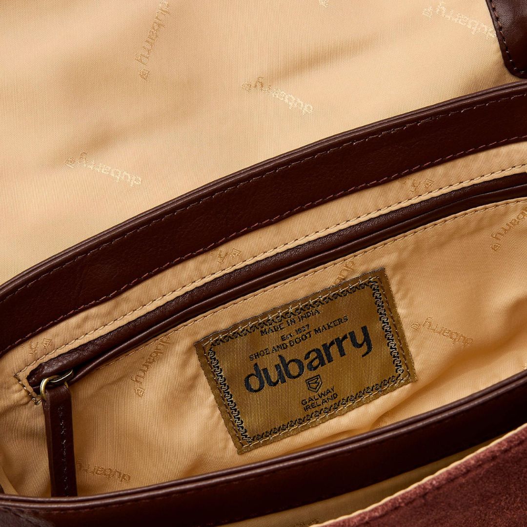 Dubarry Eadestown Structured Suede and Leather Handbag in Cedar - Image 4