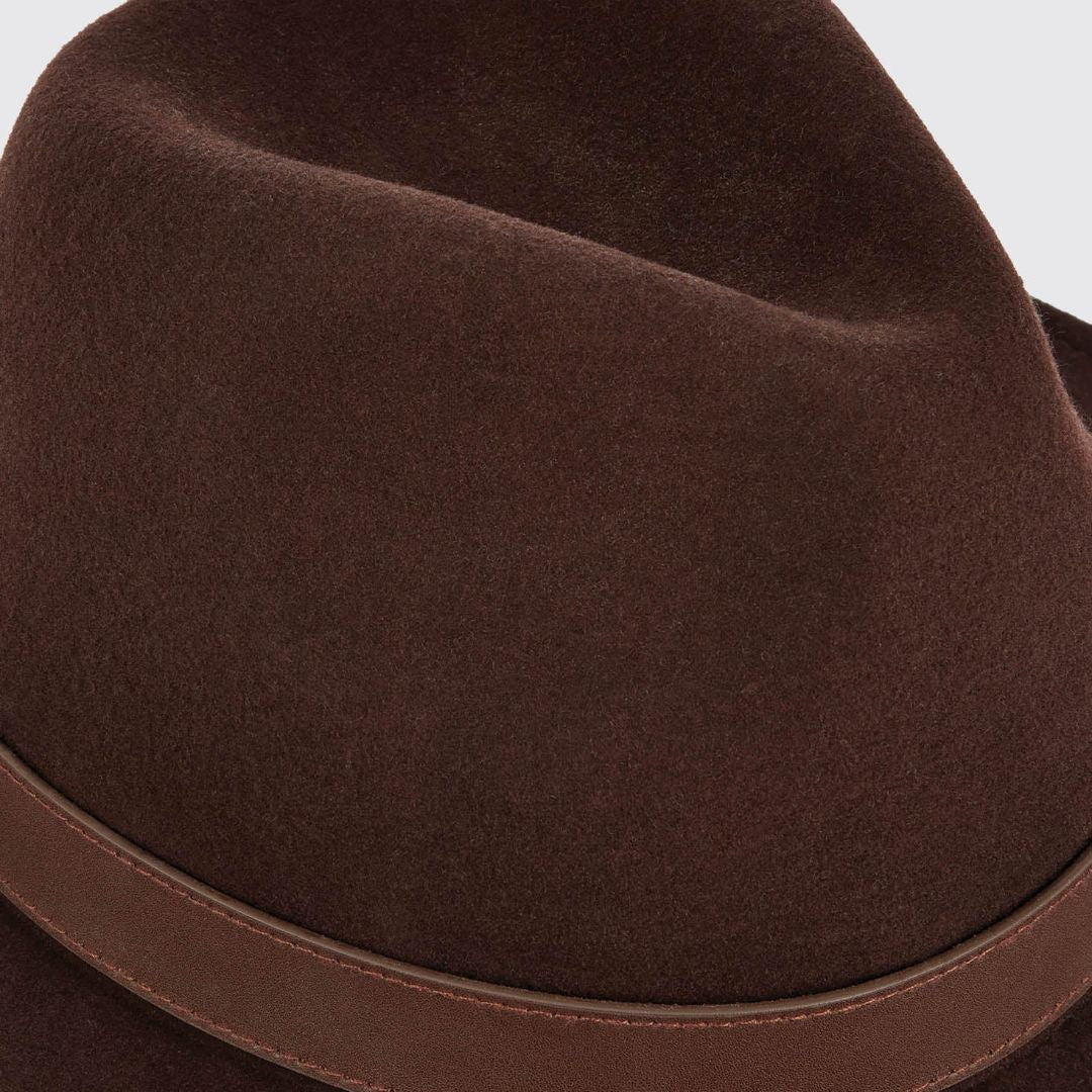 Dubarry Gallagher Felt Fedora Hat in Bourbon - Image 3