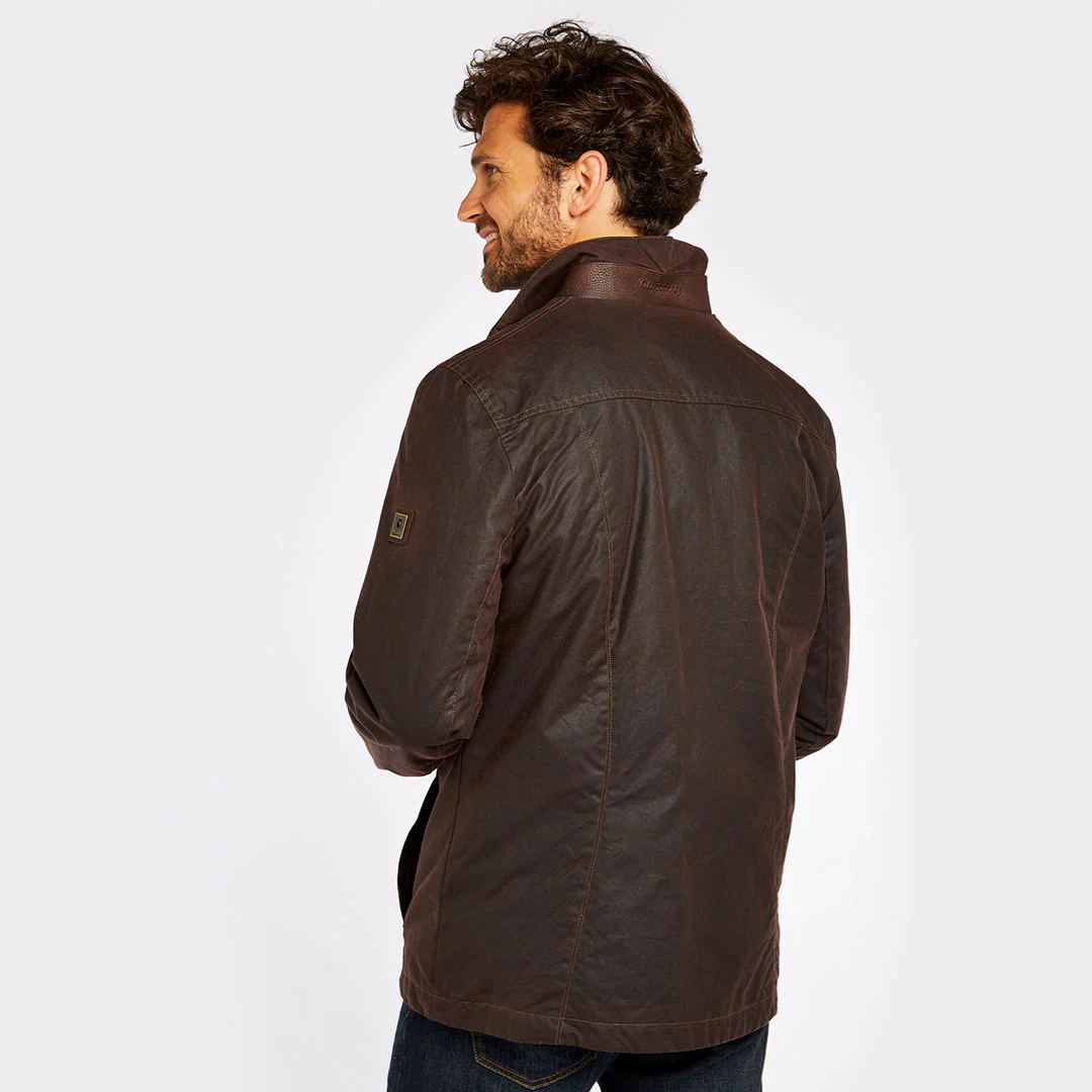 Dubarry Men's Carrickfergus Waxed Jacket in Java - Image 2