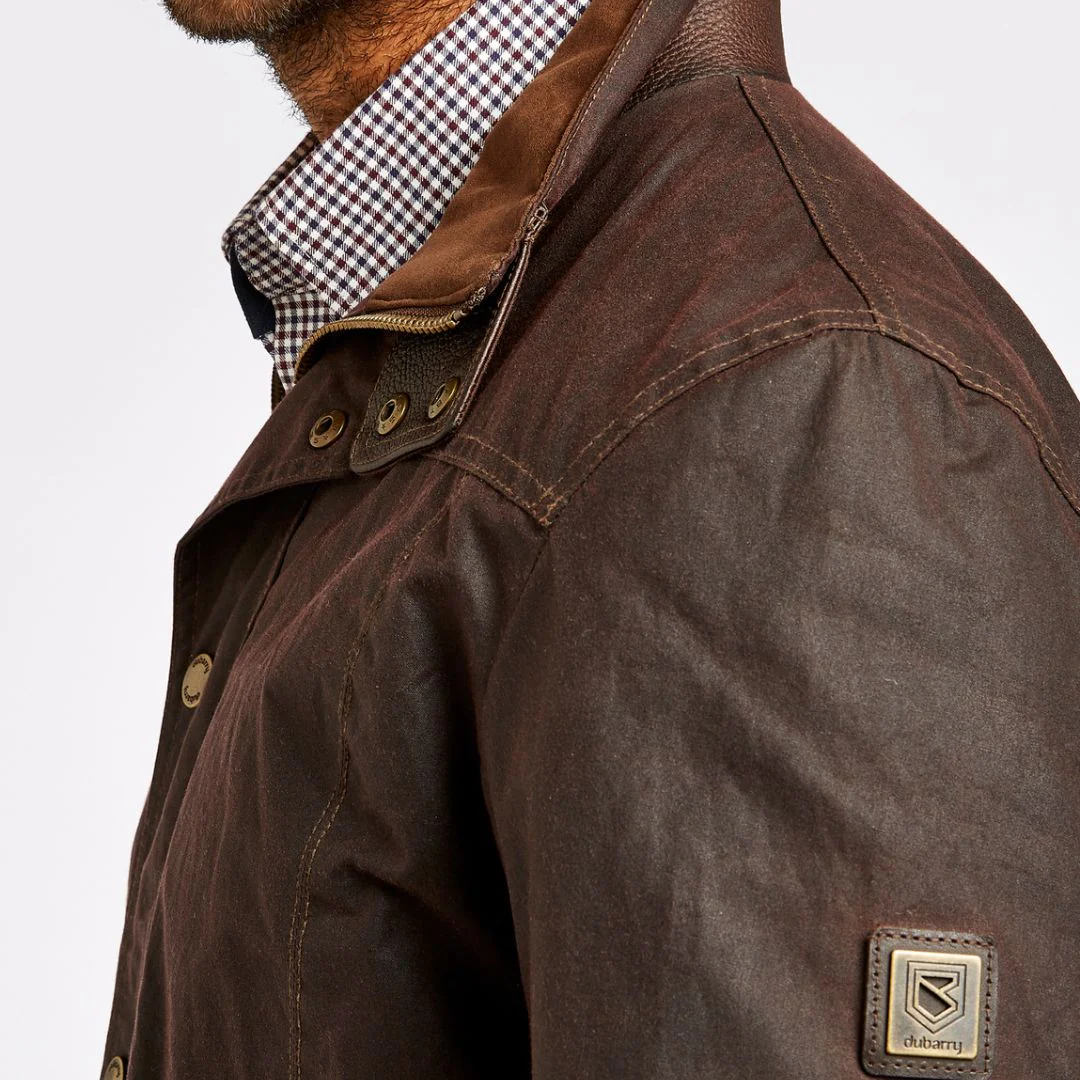 Dubarry Men's Carrickfergus Waxed Jacket in Java - Image 3