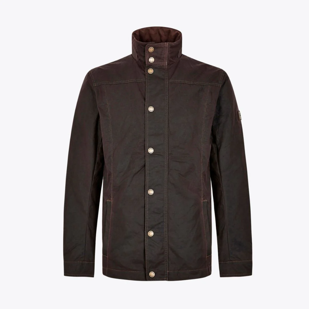Dubarry Men's Carrickfergus Waxed Jacket in Java - Image 6