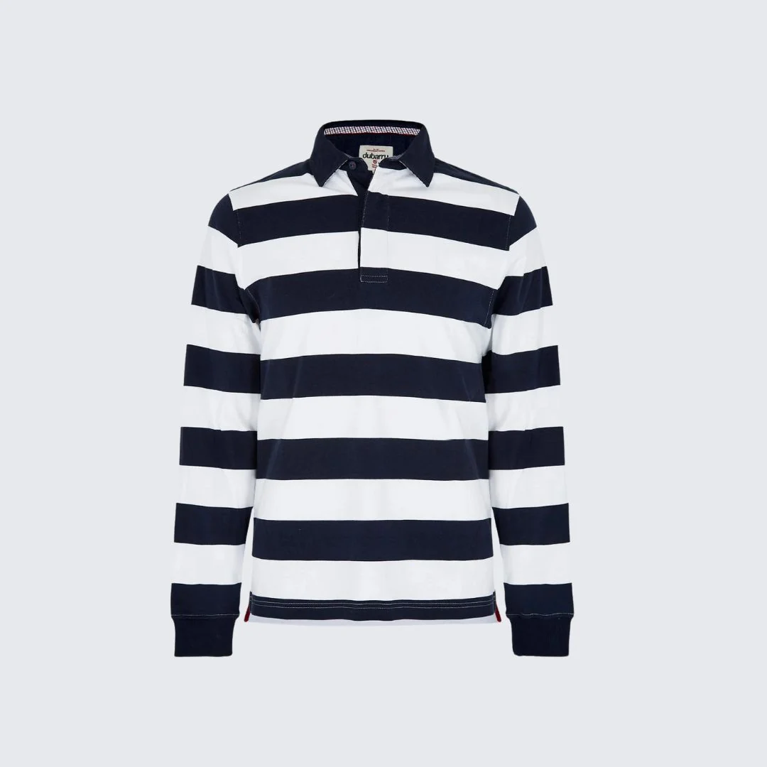 Dubarry Men's Goresbridge Rugby Shirt in Navy & White - Image 5