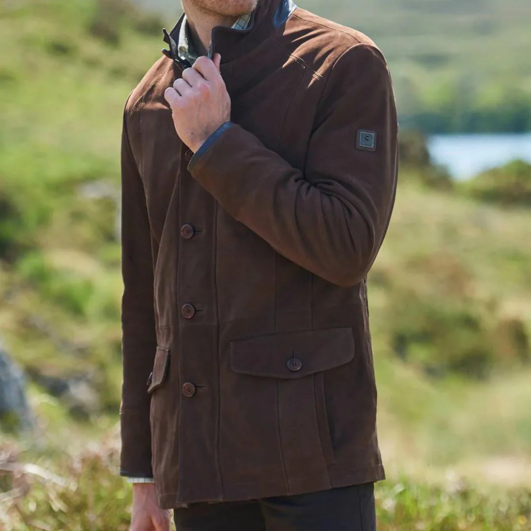 Dubarry Men's Moore Leather Jacket in Walnut - Image 2