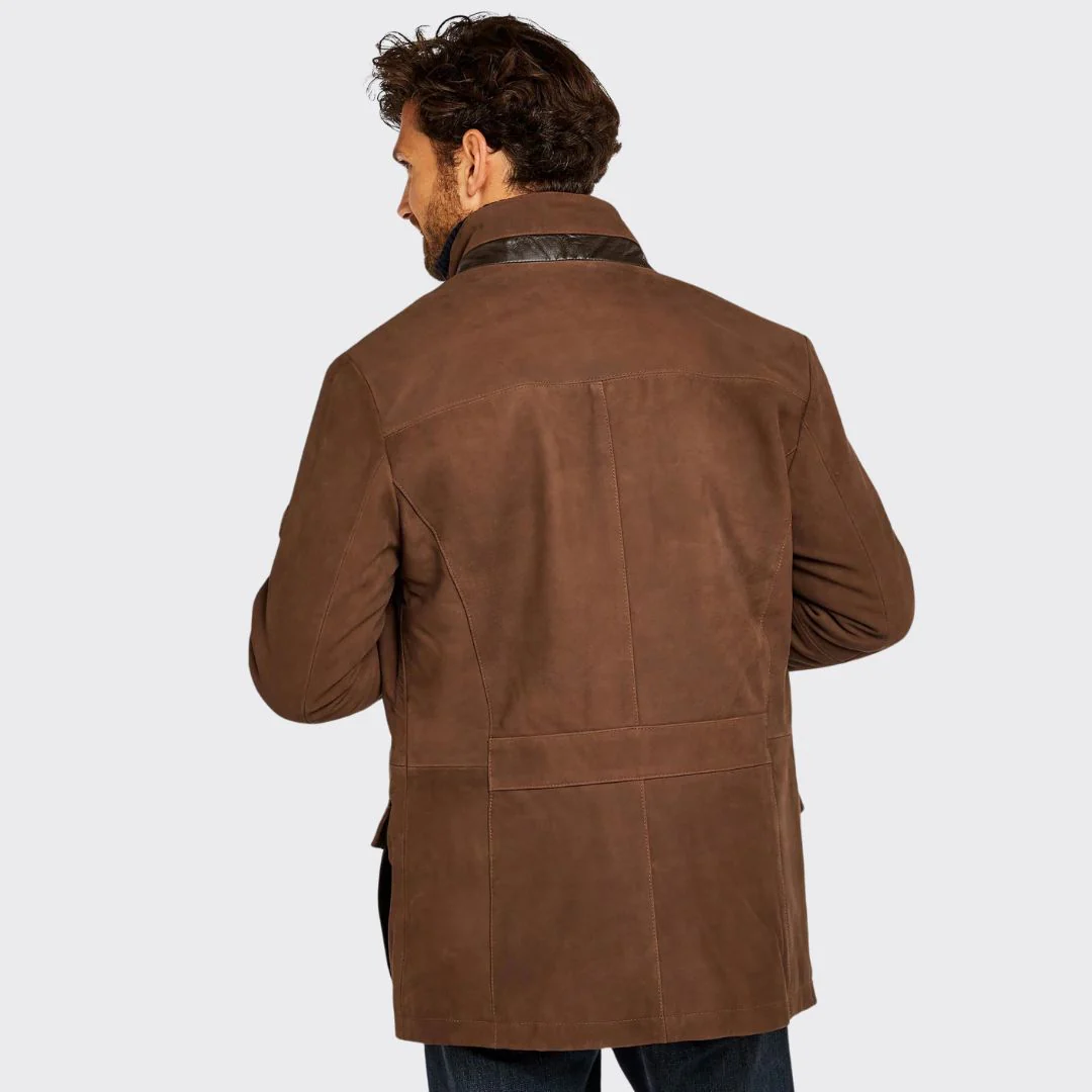 Dubarry Men's Moore Leather Jacket in Walnut - Image 3