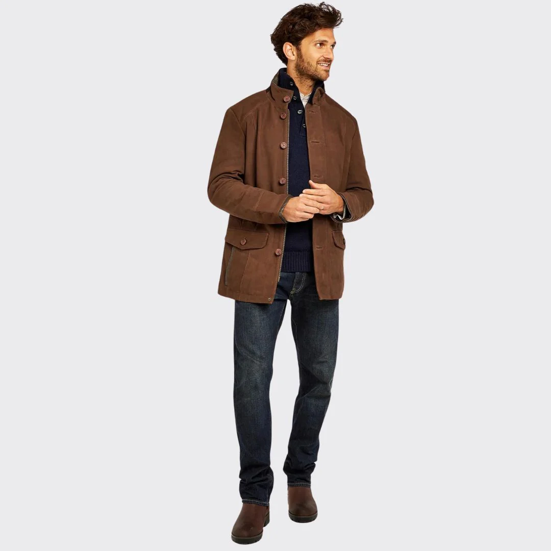 Dubarry Men's Moore Leather Jacket in Walnut - Image 6