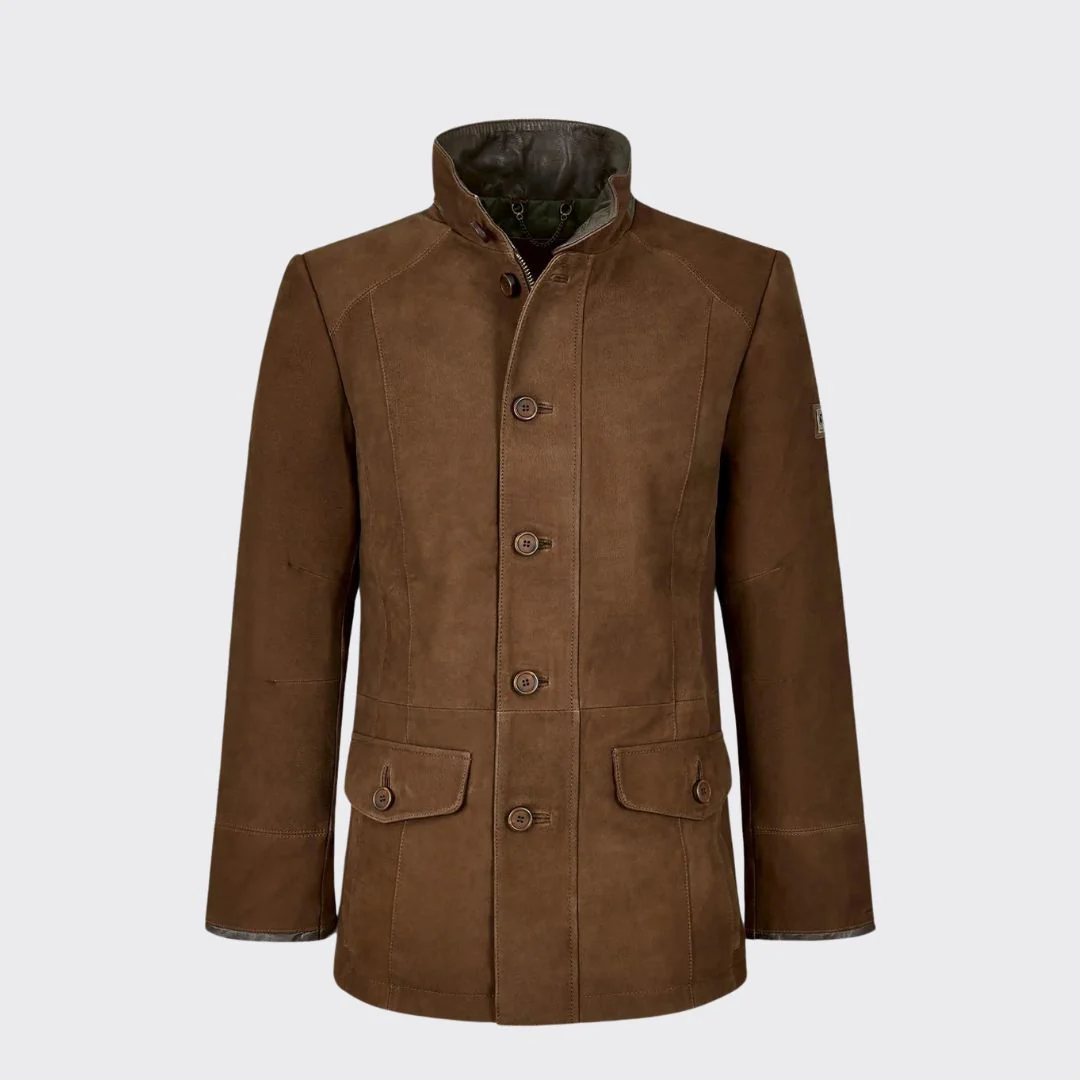 Dubarry Men's Moore Leather Jacket in Walnut - Image 7